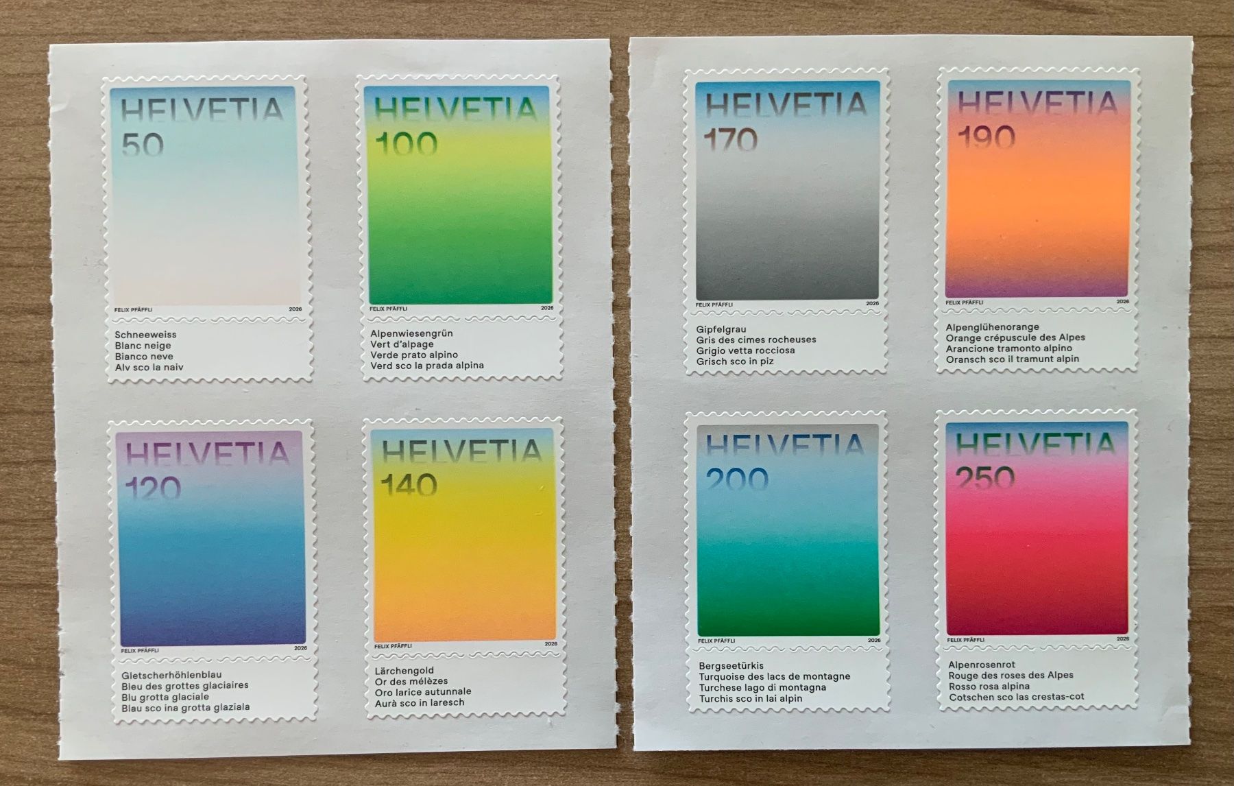 Alle Briefmarken: 💥Serie «Farben der Schweiz» - postfrisch – Neu (gemäss Beschreibung) aus Galgenen von Krdshop