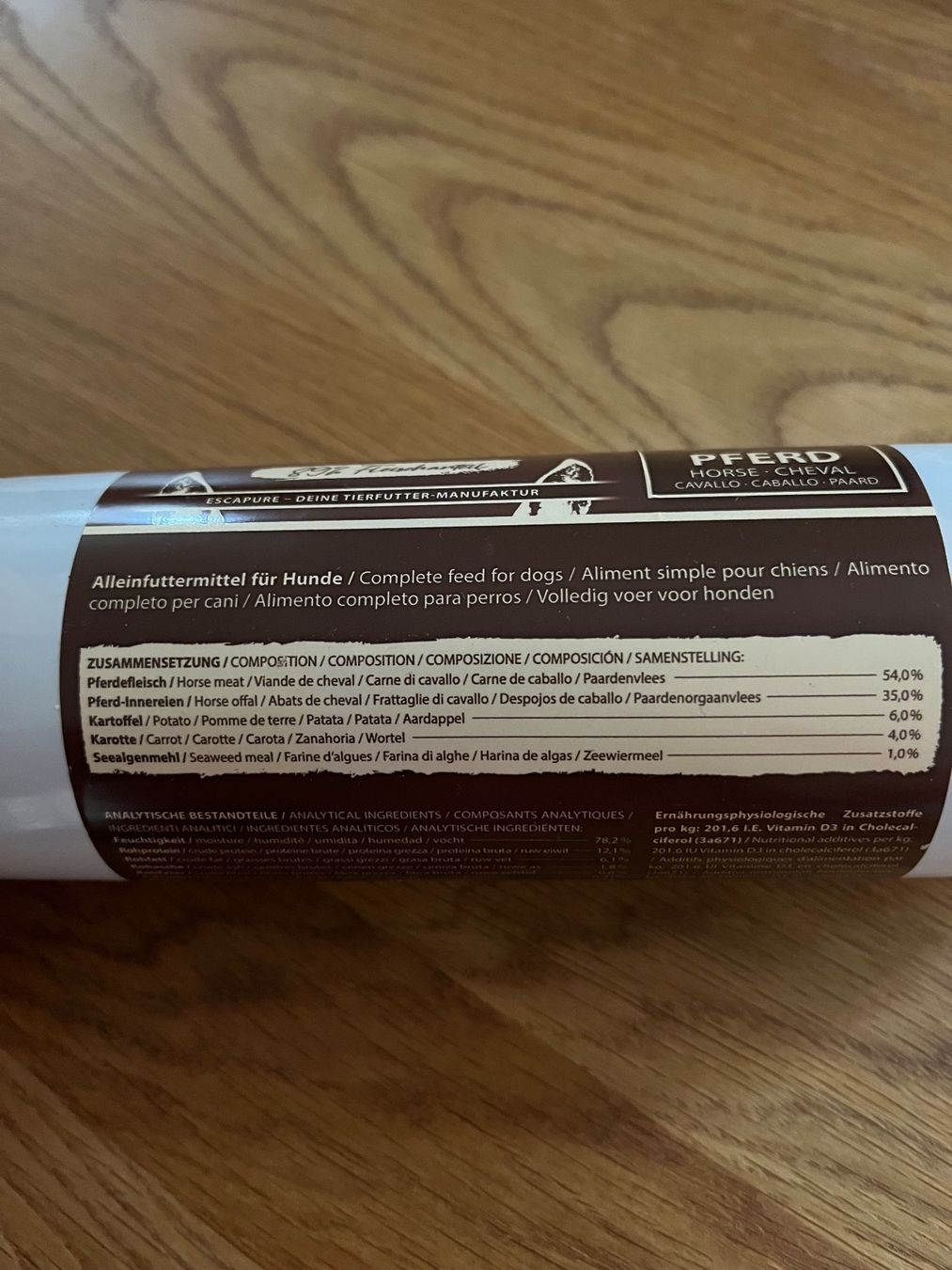 Mangimi: Hundefutter Pferdefleisch von Escapure – Nuovo e nell'imballaggio originale da Winterthur venduto da mirj02 1