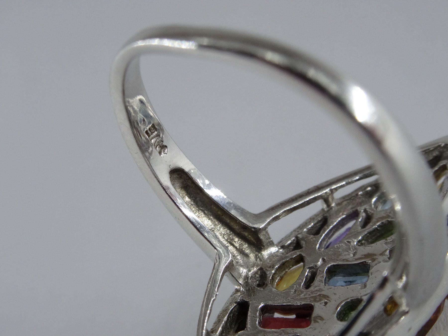 Anelli: Ring Silber 925 mit mixt Edelsteinen – Nuovo e nell'imballaggio originale da Matten b. Interlaken venduto da kero71 9
