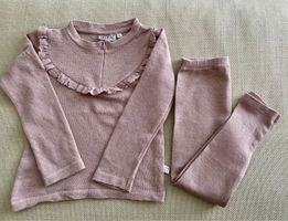 Wheat Thermounterwäsche: Shirt und Leggings aus Wolle Gr. 10