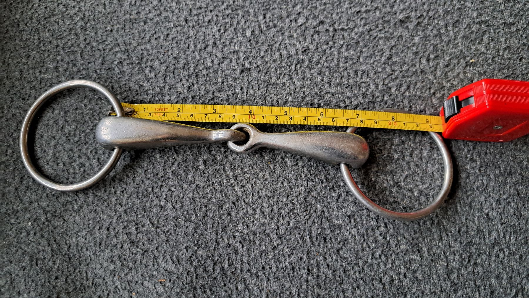 Zaumzeug & Halfter: Trensengebiss einfach gebrochen ca. 18.5 cm – Gebraucht aus Riehen von Chimpara 2