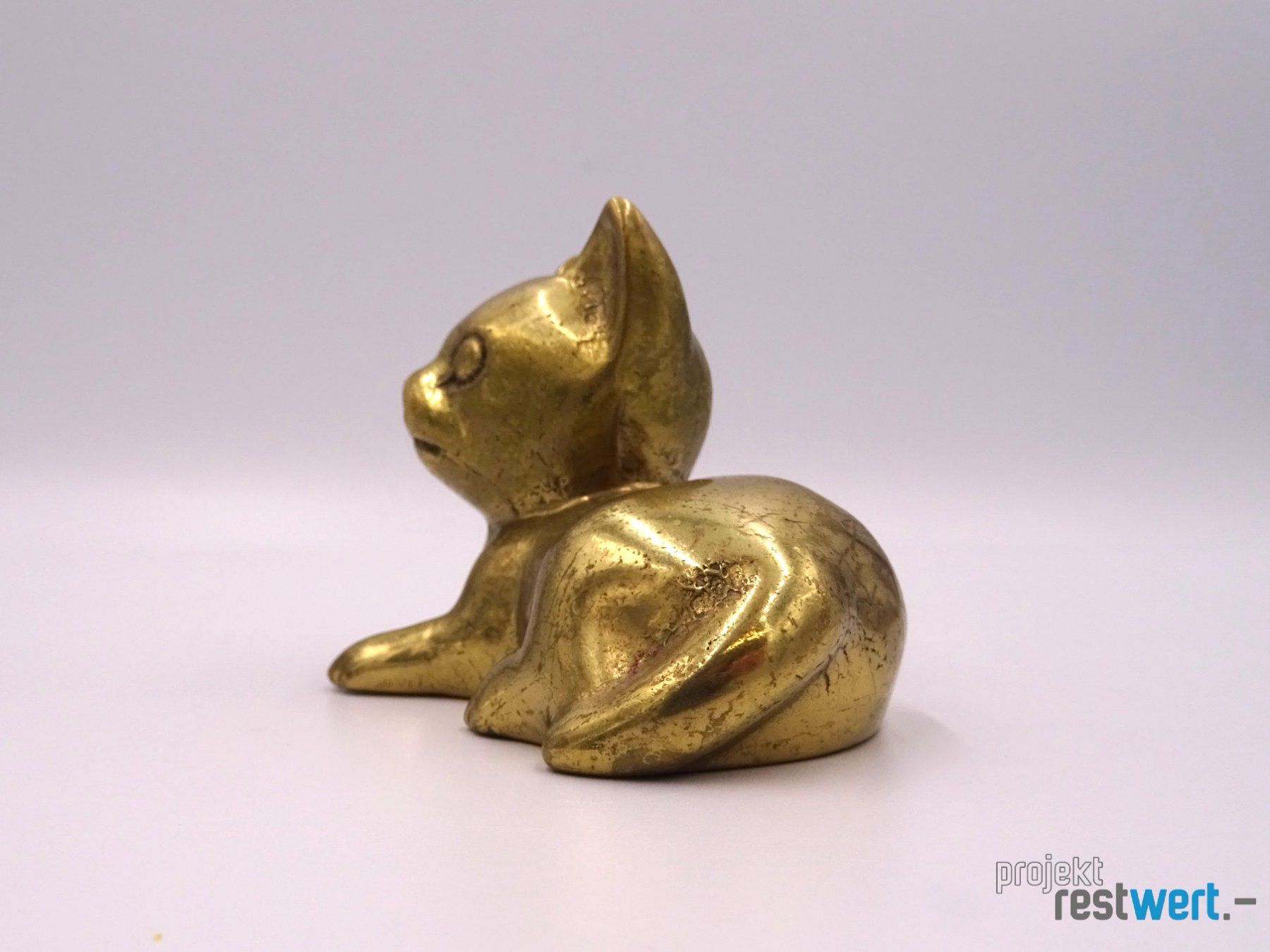 Statuette: Messing Katze – Usato da Bülach venduto da restwert_buelach 3