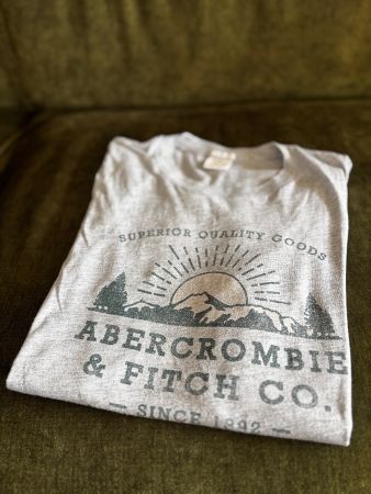 Abercrombie & Fitch T-Shirt, Graumeliert, Gr. L
