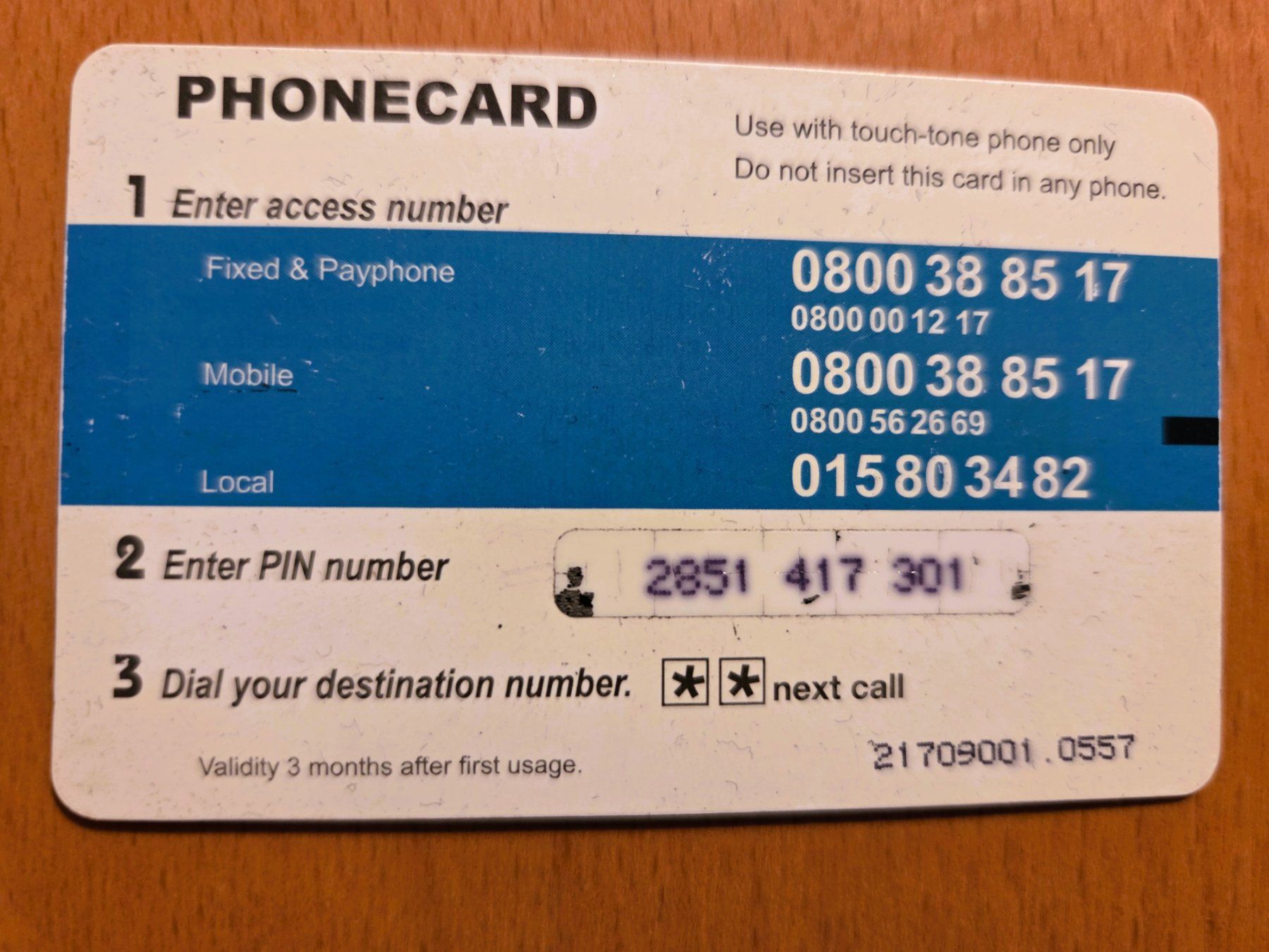 Schede telefoniche: PREPAID - SCHWEIZ – Usato da Brüttisellen venduto da Nighttrain 1