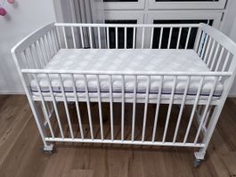 Beistellbett Micky 60x120 cm mit Matratze