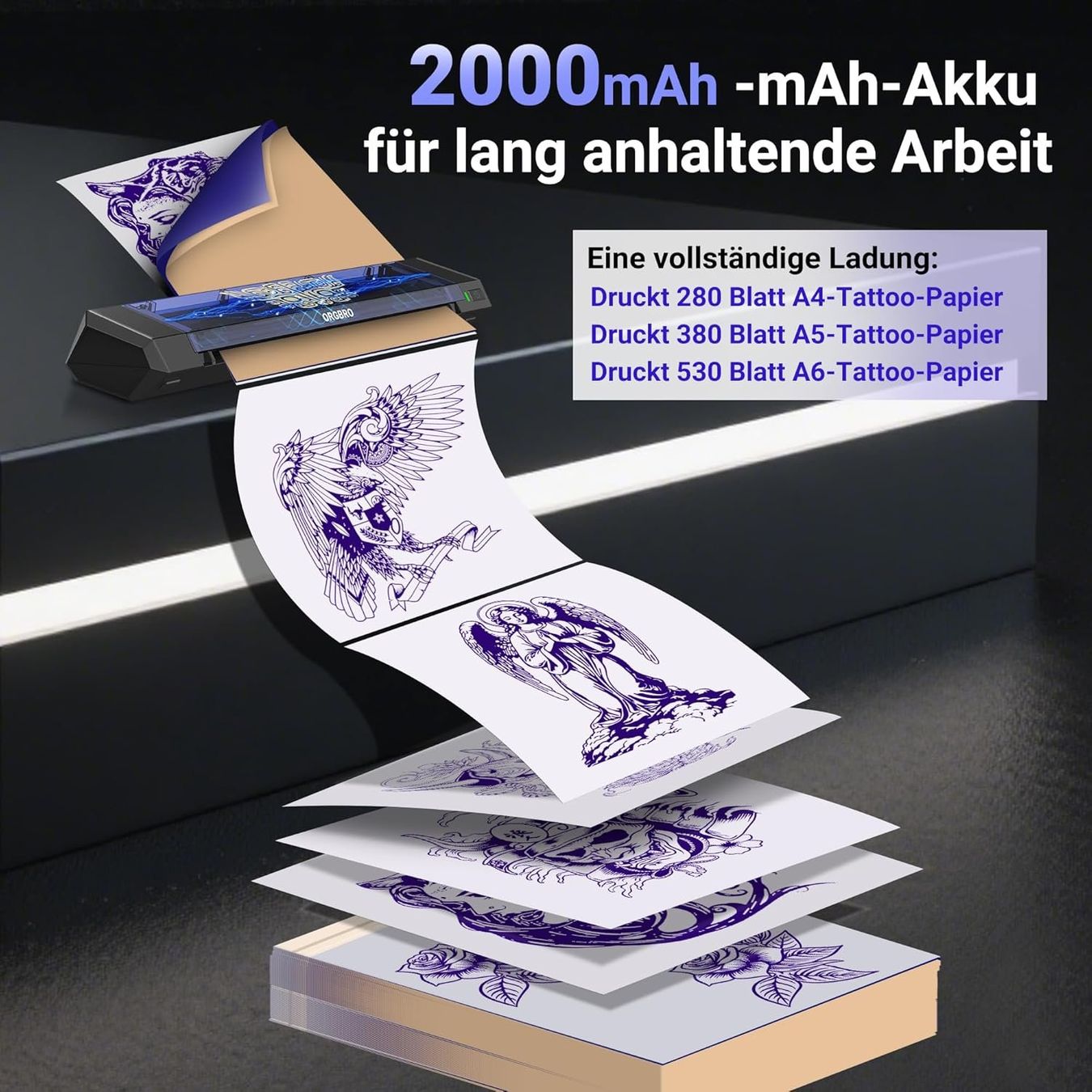 Imprimantes: Tattoo Stencil Drucker Bluetooth Thermodrucker X8 – Neuf avec emballage d'origine à St. Gallen par RestpostenSG 3