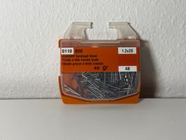 Drahtstifte Senkkopf 1.2x20mm 40gr ungebr.