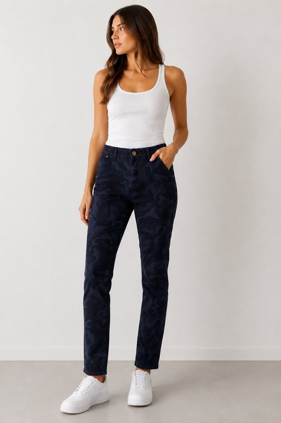 Zara Jeans: Zara Jeans Camouflage Slim, Gr. 38 – Usato da Lugano venduto da rebecca.wardrobe