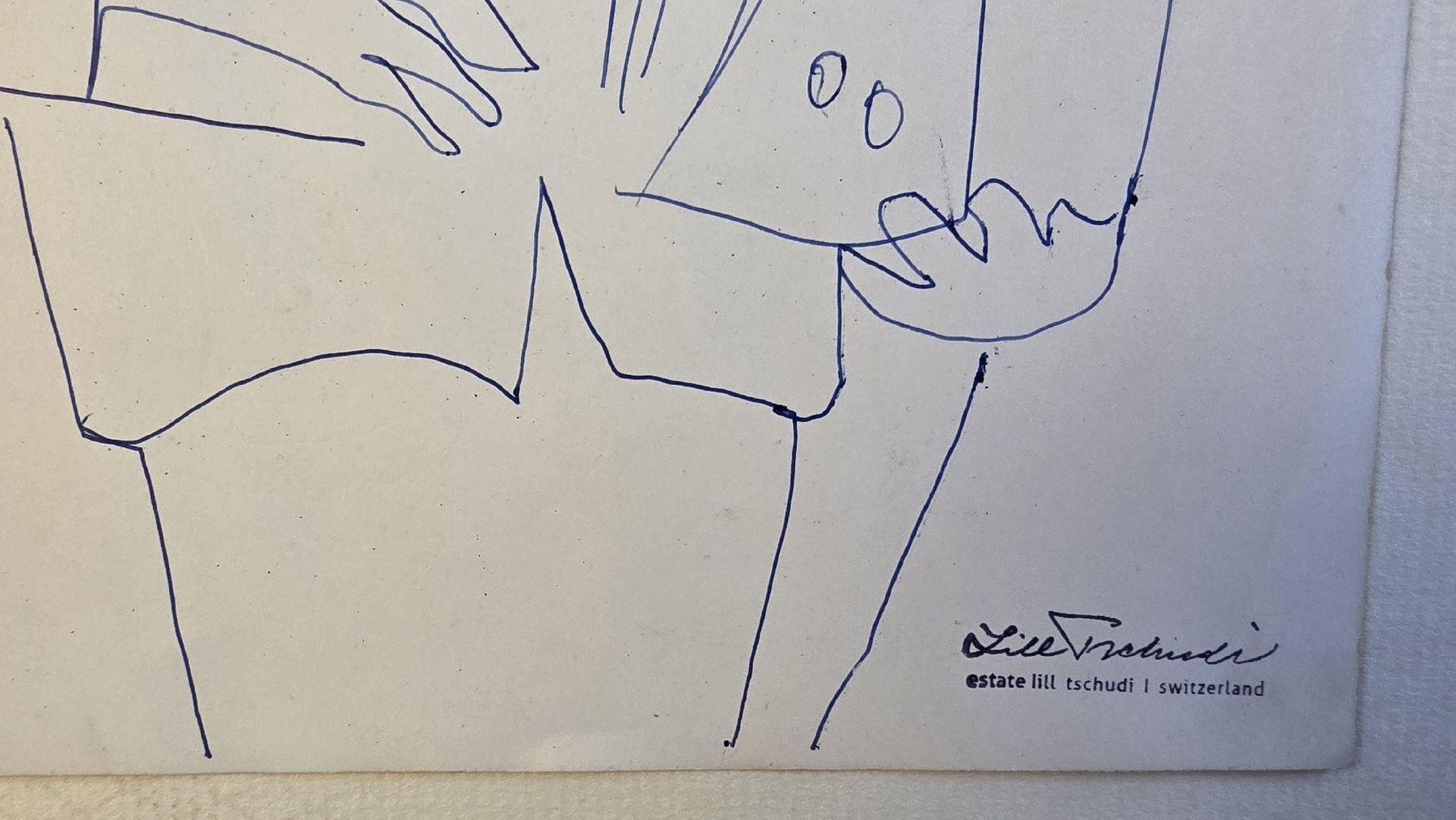 Dipinti: Lill Tschudi  Original 30x21cm "Cafe" – Usato da Emmenbrücke venduto da Kunstankaufverkauf 1