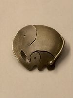 Silber Elefant Anhänger 925, Glücksbringer für den Sommer