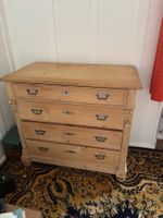 Commode ancienne bois massif 4 tiroirs style rustique 80cm