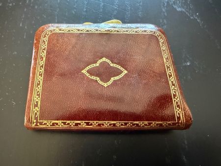 Portemonnaie/Münzfach aus echtem Leder, vintage, Top!