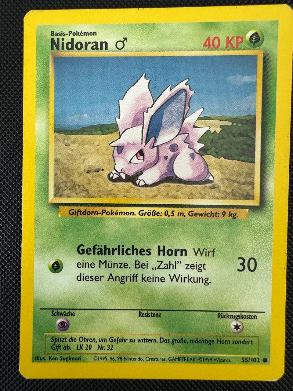 Pokémon Carte collezionabili: Nidoran Pokémon Base Set DE 55/102 – Usato da Dübendorf venduto da d_h_dlr5