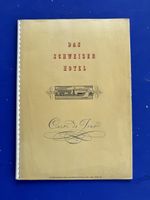 Landesausstellung 1939 Speisekarte - Das Schweizer Hotel