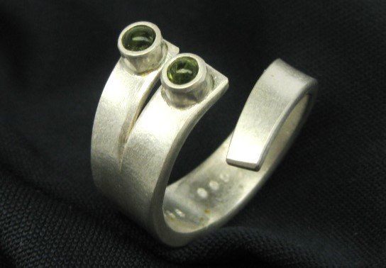Anelli: spezieller Ring Silber 999 Einzelstück Peridot Gr. 57+ – Nuovo (secondo la descrizione) da Ermatingen venduto da Decovin 4