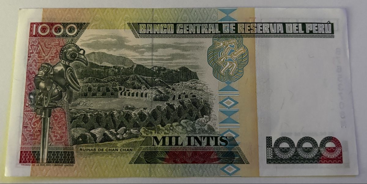Banconote: Peru 1000 Intis 1988 Neuwertig – Nuovo (secondo la descrizione) da Algetshausen venduto da Carrhard 1