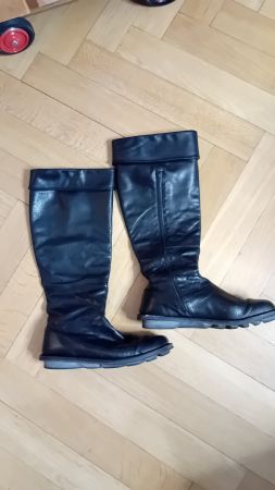 Bottes noires en cuir - hiver - taille 41 - marque : Trippen