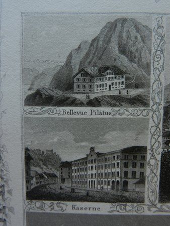 Incisioni: Luzern Souvenirblatt von Ringger – Usato da Risch venduto da Rischli15 3