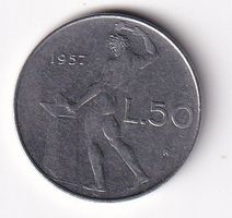Italien 50 Lire 1957