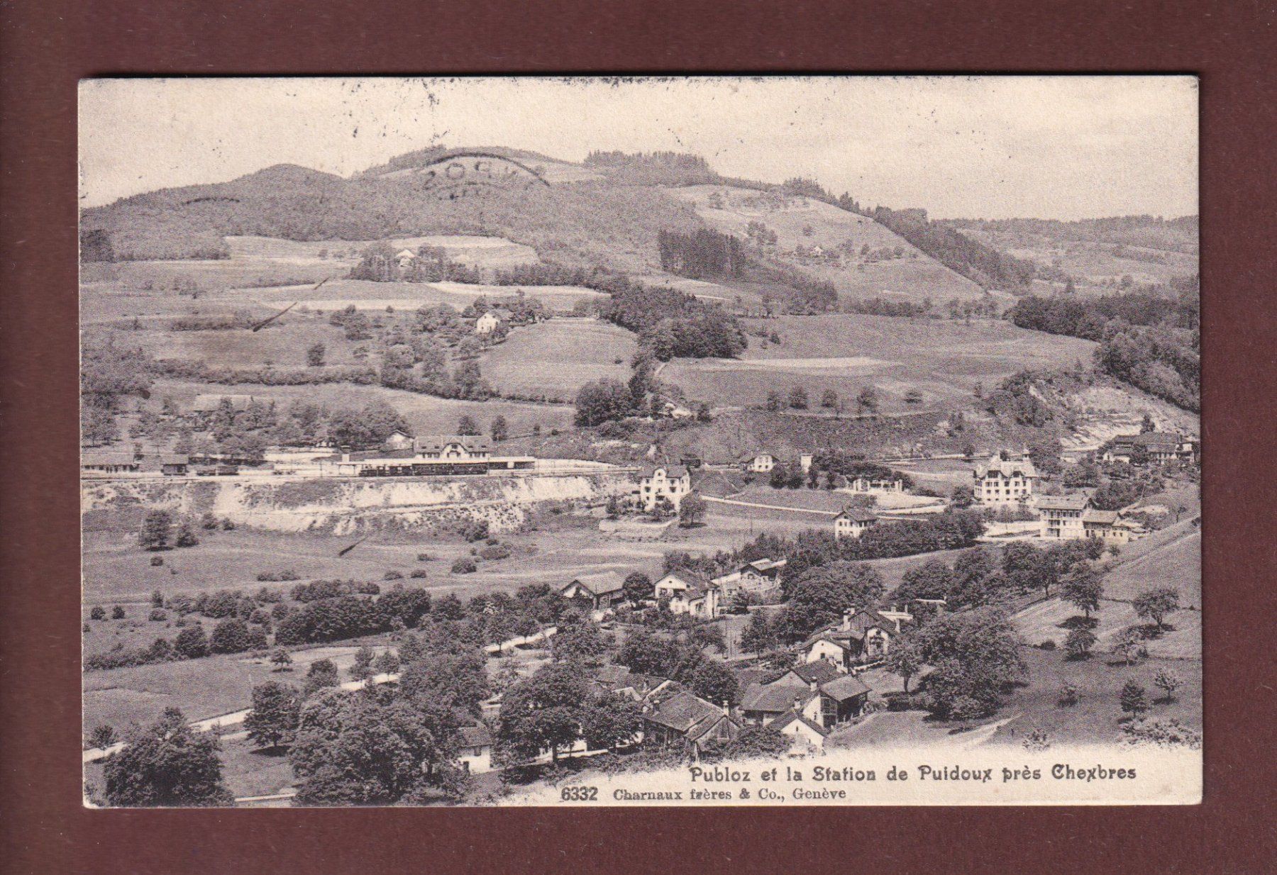 Ansichtskarten: PUBLOZ - Station de Puidoux - 1910 – Gebraucht aus Pully von nicecards-shop