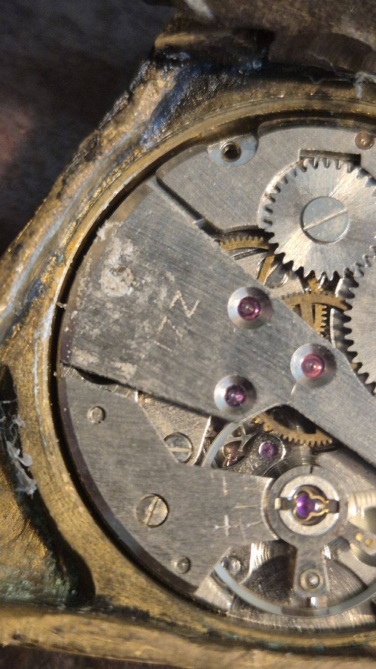 Orologi: Antik Masonic Hiram Triangle Uhr – Usato da Rämismühle venduto da beni0010 5