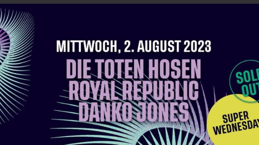  2 tickets für die Toten Hosen in Schaffhausen = 1 preis (Gebraucht) in Motiv 