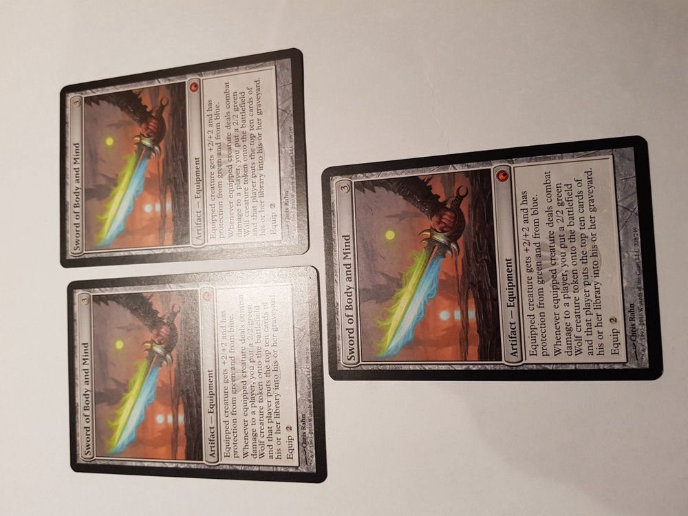 3x Sword of Body and Mind MTG Scars of M Kaufen auf Ricardo