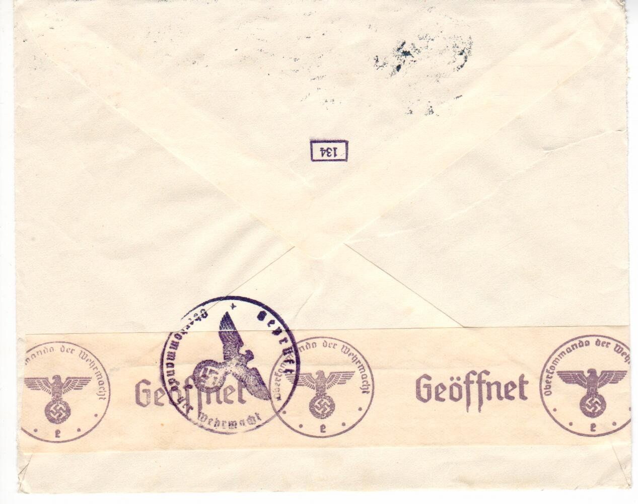 Tous les timbres: Zensurbrief Dänemark – D'occasion à Wolhusen par Curver9 1