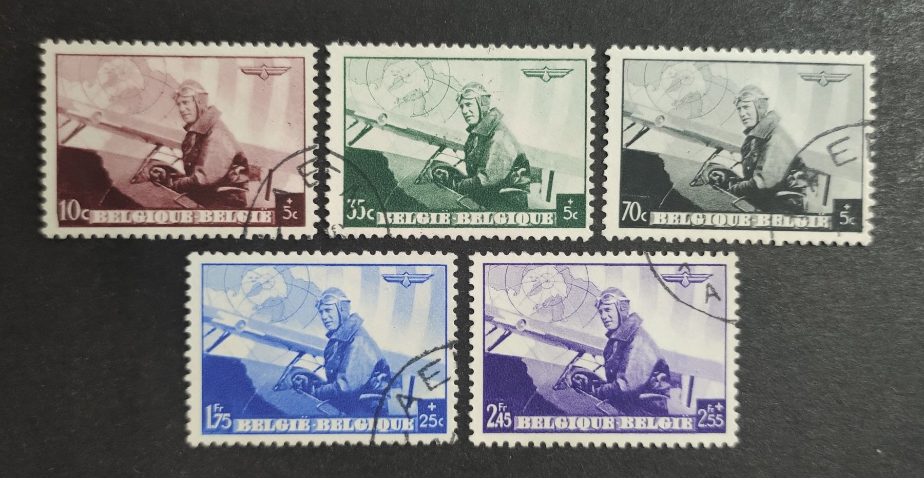 Tutti i francobolli: Belgien 1938, Satz gestempelt – Usato da Wil SG venduto da Zazal