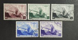 Belgien 1938, Satz gestempelt