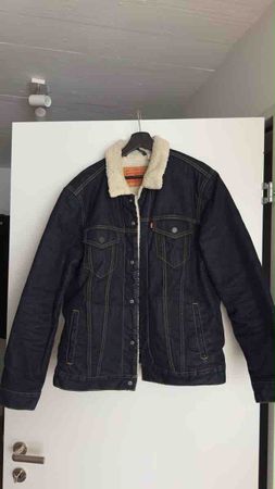 Levi's Jeansjacke mit Teddyfutter blau Grösse L neu