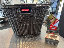 Klickfix Korb Structura dunkelbraun, inkl. Halterung
