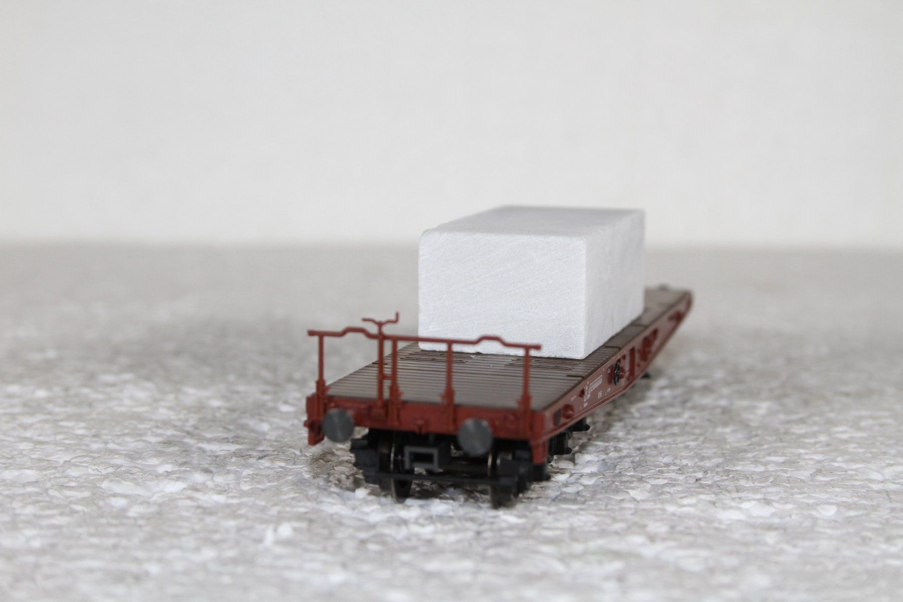 Märklin Modellini di ferrovie: MÄRKLIN_48662 FS Schwerlastwagen mit Marmor Block – Usato da Triesen venduto da cor_62ts 2