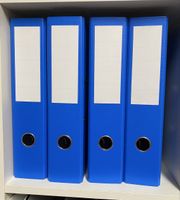 Ordner blau 4er Set Neu