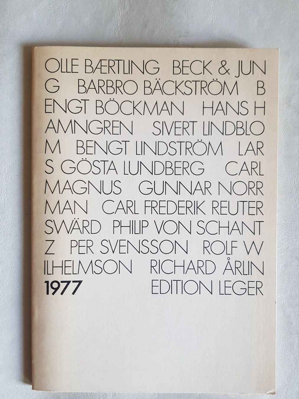 Libri: Edition Leger 1977 Schweden Kunst Katalog – Usato da Walterswil BE venduto da Lonitti