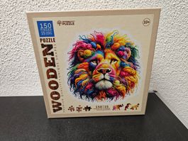 Neu - Puzzle Wooden - 150 - Löwe