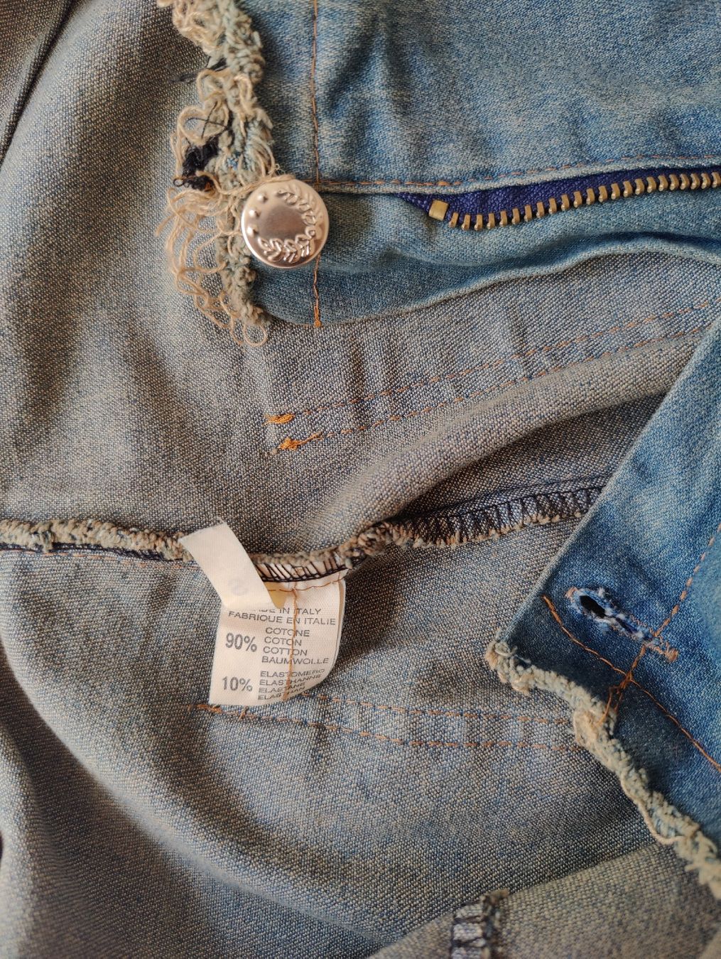 Jeans: Y2K Distressed Patchwork Flared Jeans Stretchy – D'occasion à La Tour-de-Peilz par dAutrefois 8