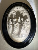 Wunderschönes Relief - Hochzeit, gerahmt, antik✨32cm