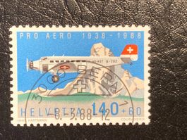 Schweiz 1988 Pro Aero 1.Tag-Vollstempel BERN 8.3.88