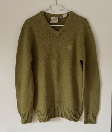 Timberland Herren Strickpullover Gr. M, Olivgrün, Top!