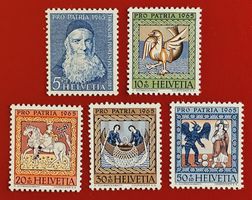 PRO PATRIA SATZ 123 - 127 1965** POSTFRISCH