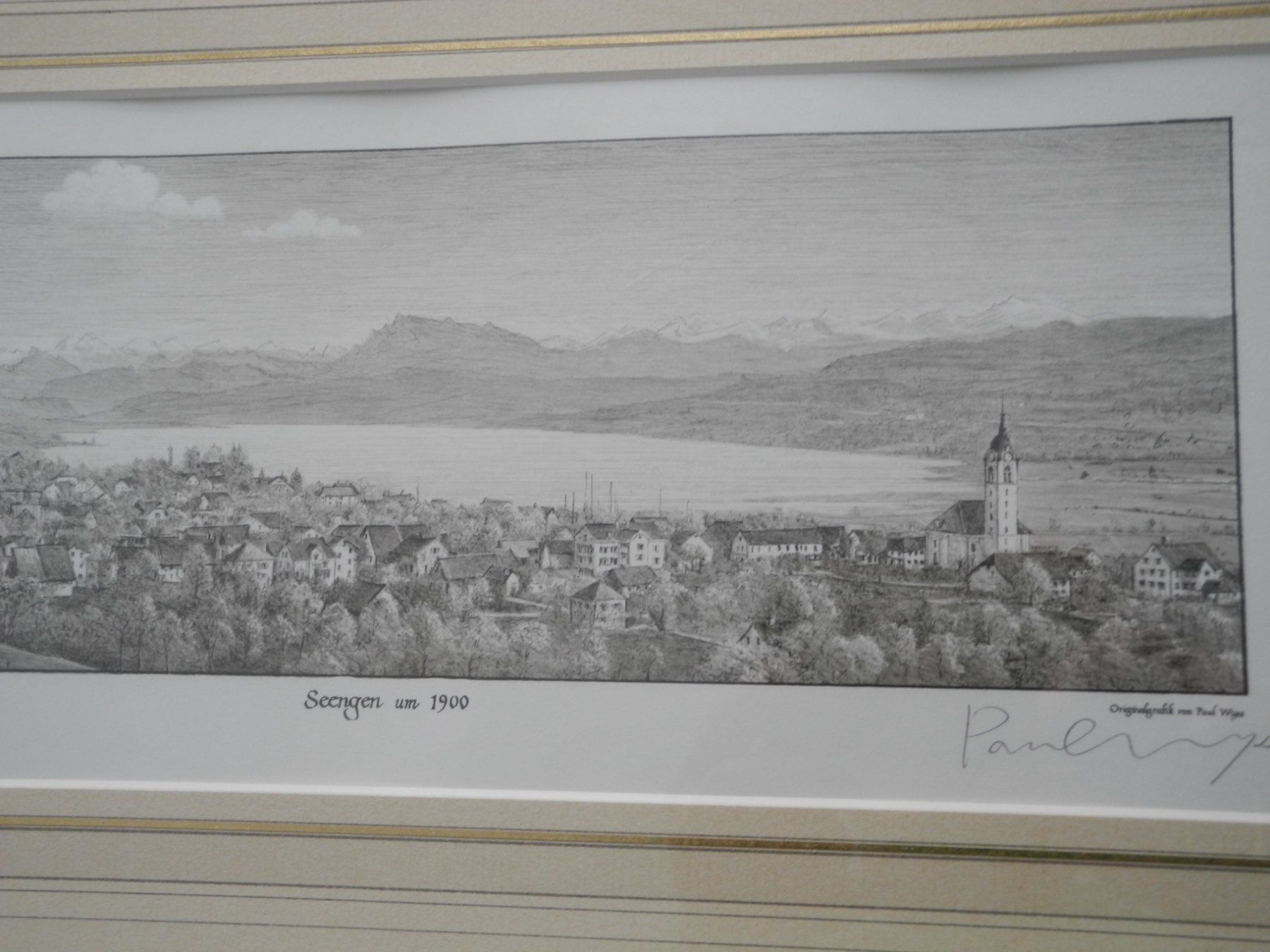 Foto & Immagini: ORIGINAL GRAFIK SEENGEN 1900  SIGNIERT – Usato da Reinach AG venduto da Huckleberrysix 2