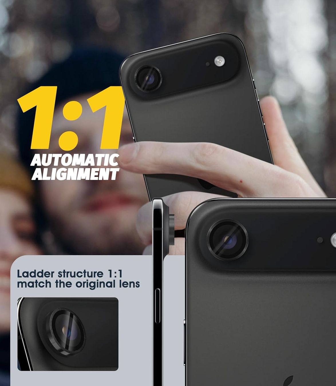 Apple Telefoni cellulari / Smartphones: iPhone AIR  - 3 Verres protection Caméra NOIR – Nuovo e nell'imballaggio originale da Morges venduto da DigiAC 3