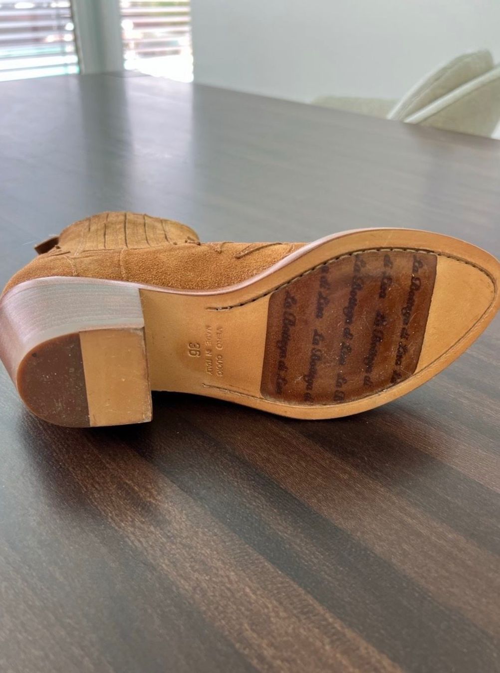 Scarpe da donna: Braune Wildleder Western Boots, Grösse 36 – Usato da Frauenfeld venduto da heyLani 3