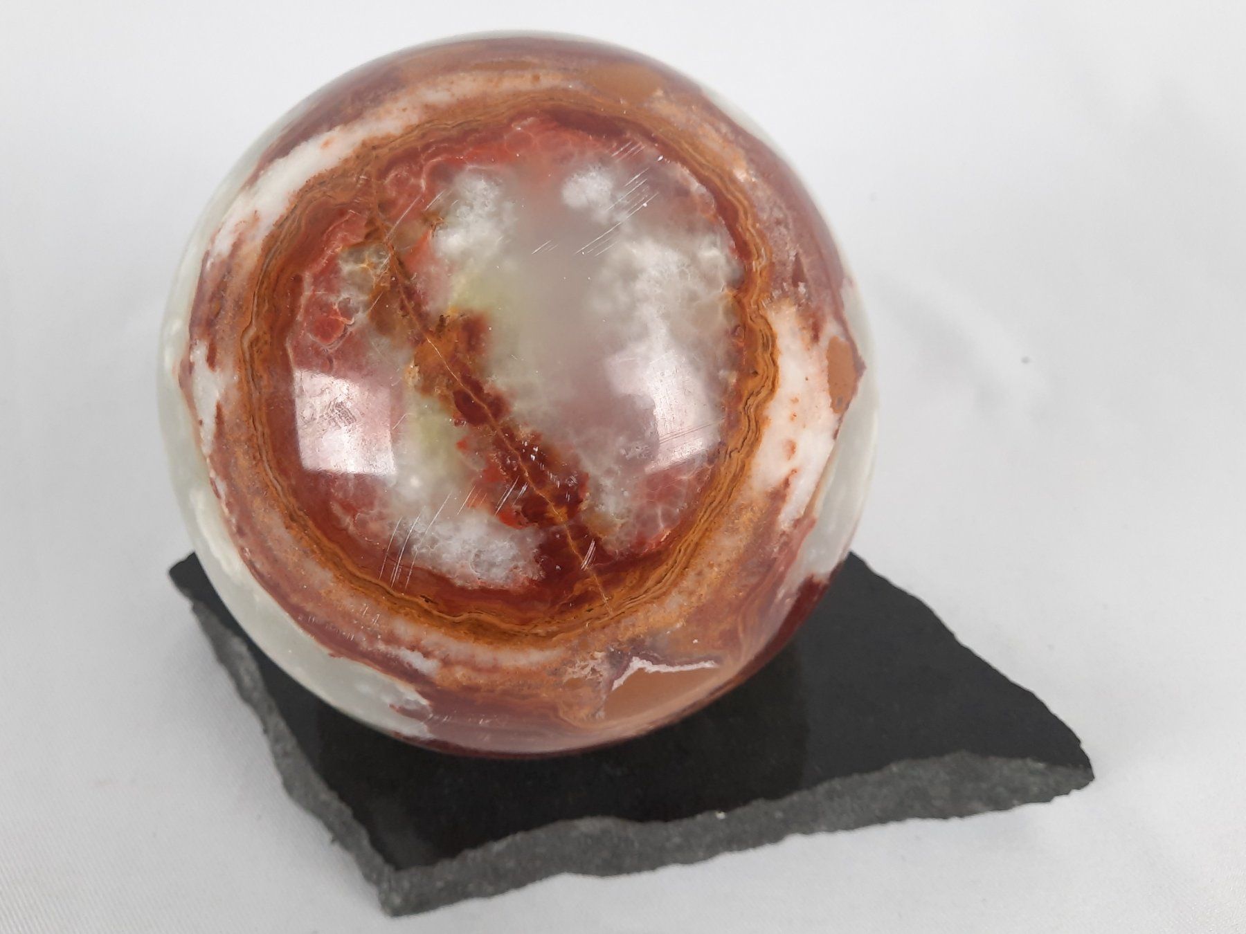 Mineralien & Heilsteine: Steinkugel mit Sockel 4.77 Kg – Gebraucht aus Beinwil am See von Restwert_Beinwil 4