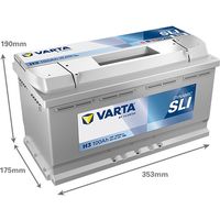 Varta SLI H3 100Ah Autobatterie 353x175x190mm