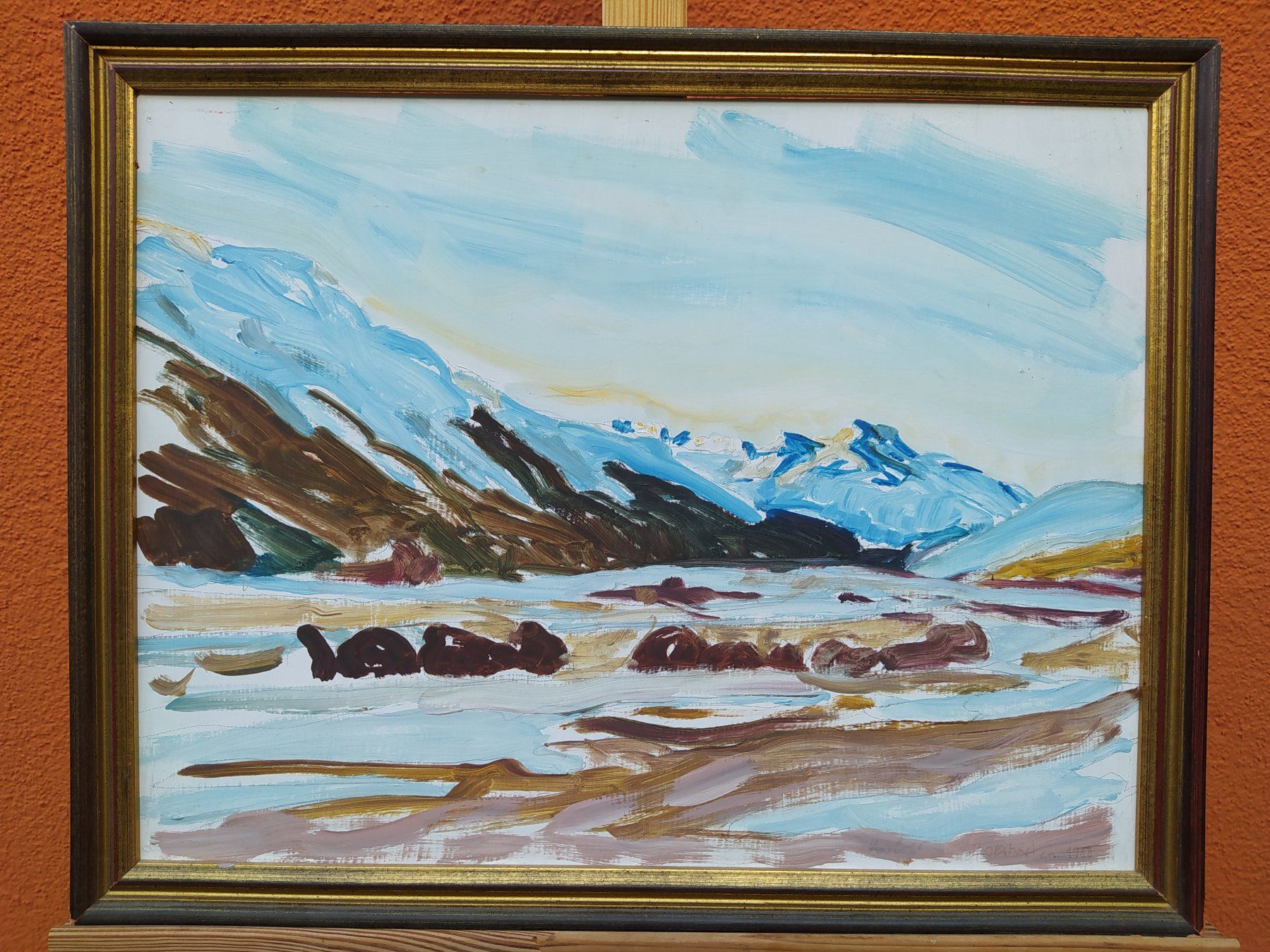 Dipinti: Berglandschaft Aquarell signiert, datiert – Usato da Bretzwil venduto da nefith 2