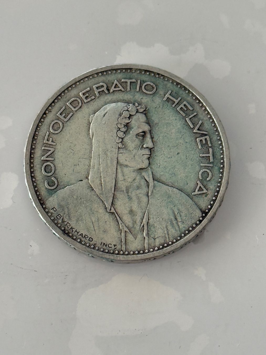 Tutti le monete: 5 Franken 1937  Rar – Usato da Wallisellen venduto da SWISS_SILVER1