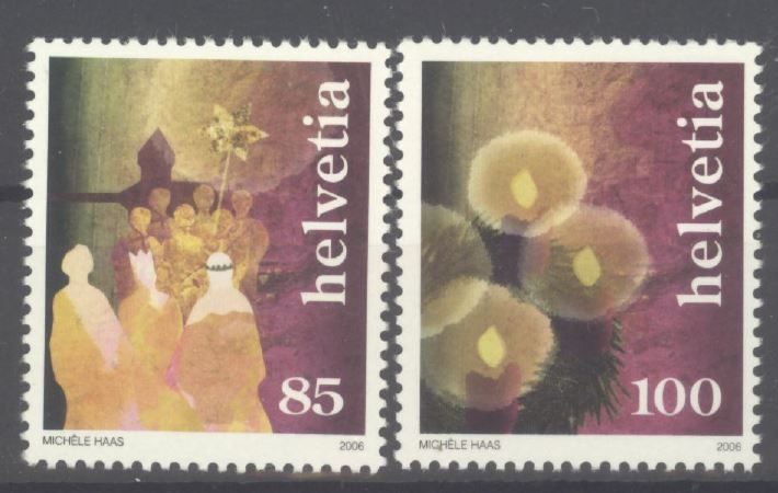 Alle Briefmarken: 2006, Sondermarken Weihnachtsbräuche ** – Gebraucht aus Willisau von Vollstempel