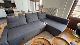 IKEA Canapé-lit d’angle gris / Grey corner sofa bed